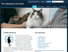 Tablet Screenshot of catclinic.co.uk